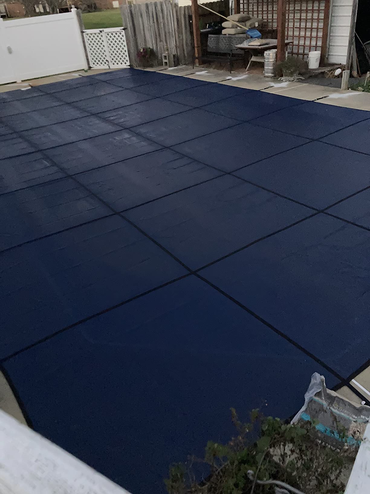 18-Year Mesh 20-ft x 40-ft In-Ground Pool Safety Cover - Blue customer photo 1