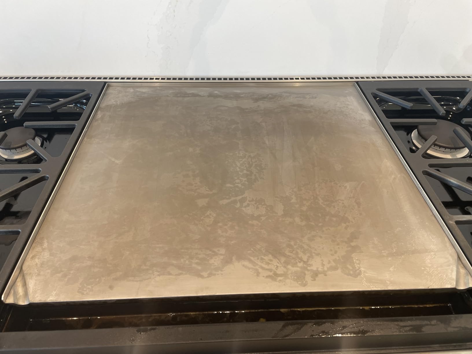 3M Scotch-Brite Griddle Cleaning, Quick Clean System, Heavy Duty, Cleans in 3-5 Minutes, For Baked On Food and Cooking Oils, Orange, (1 System) customer photo 2