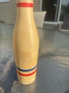 STERLING Sports Premium Wooden Lawn Bowling Skittles Set 11