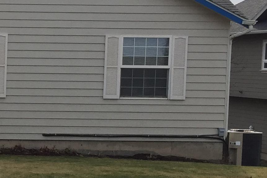 Ductless HVAC Mini Split Line Set Cover - for AC Line Cover (White 3x7.5ft) customer photo 2