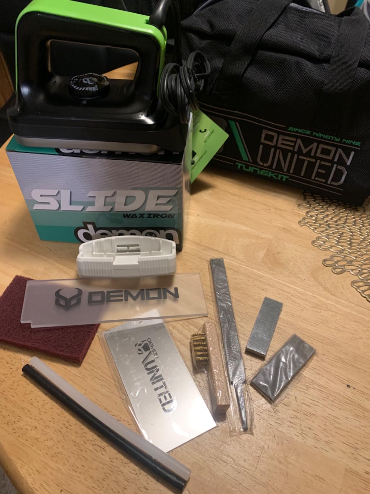 Demon Complete Basic Tune Kit with Wax - Everything Needed to do a Basic Tune for Your Skis and Snowboard * Made in USA Wax* customer photo 2