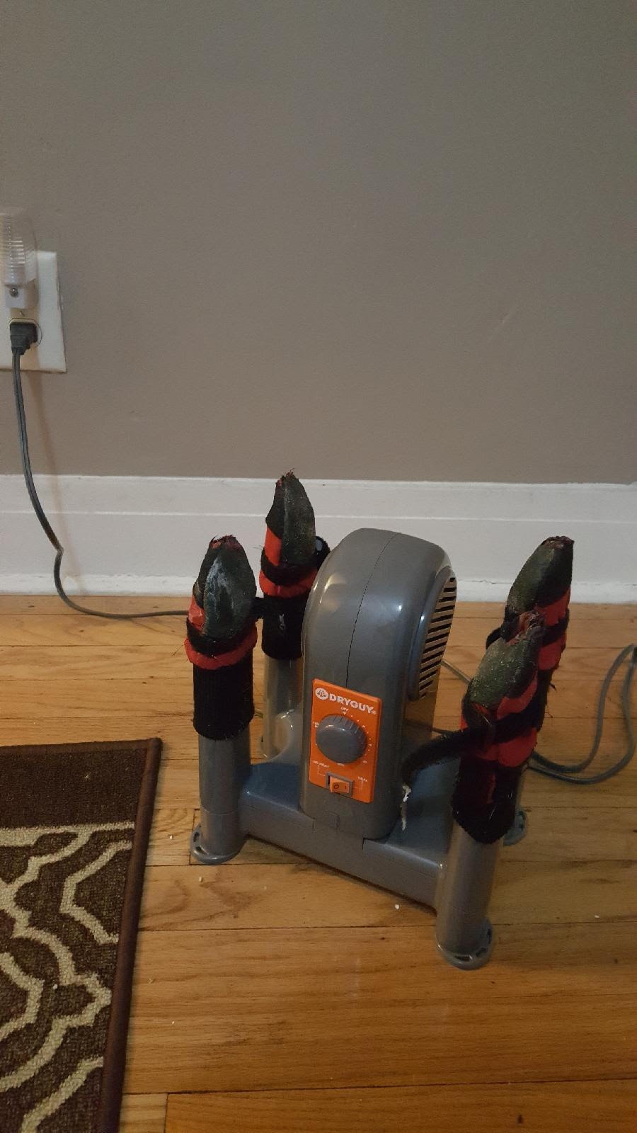 DryGuy Shoe, Boot, Garment & Gear Electric Dryer, 4 Port, Heat + Fan, Odor Eliminating, Home or Garage Use customer photo 1