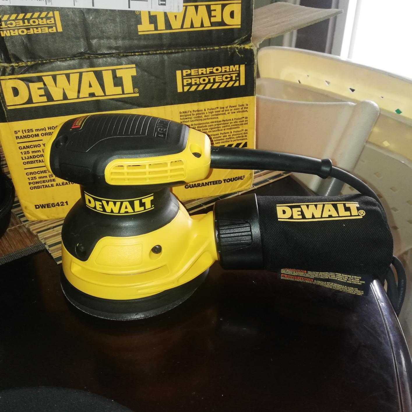 DEWALT Orbital Sander, 5 Inch Palm Sander Tool, 12,000 OPM (DWE6421) customer photo 1