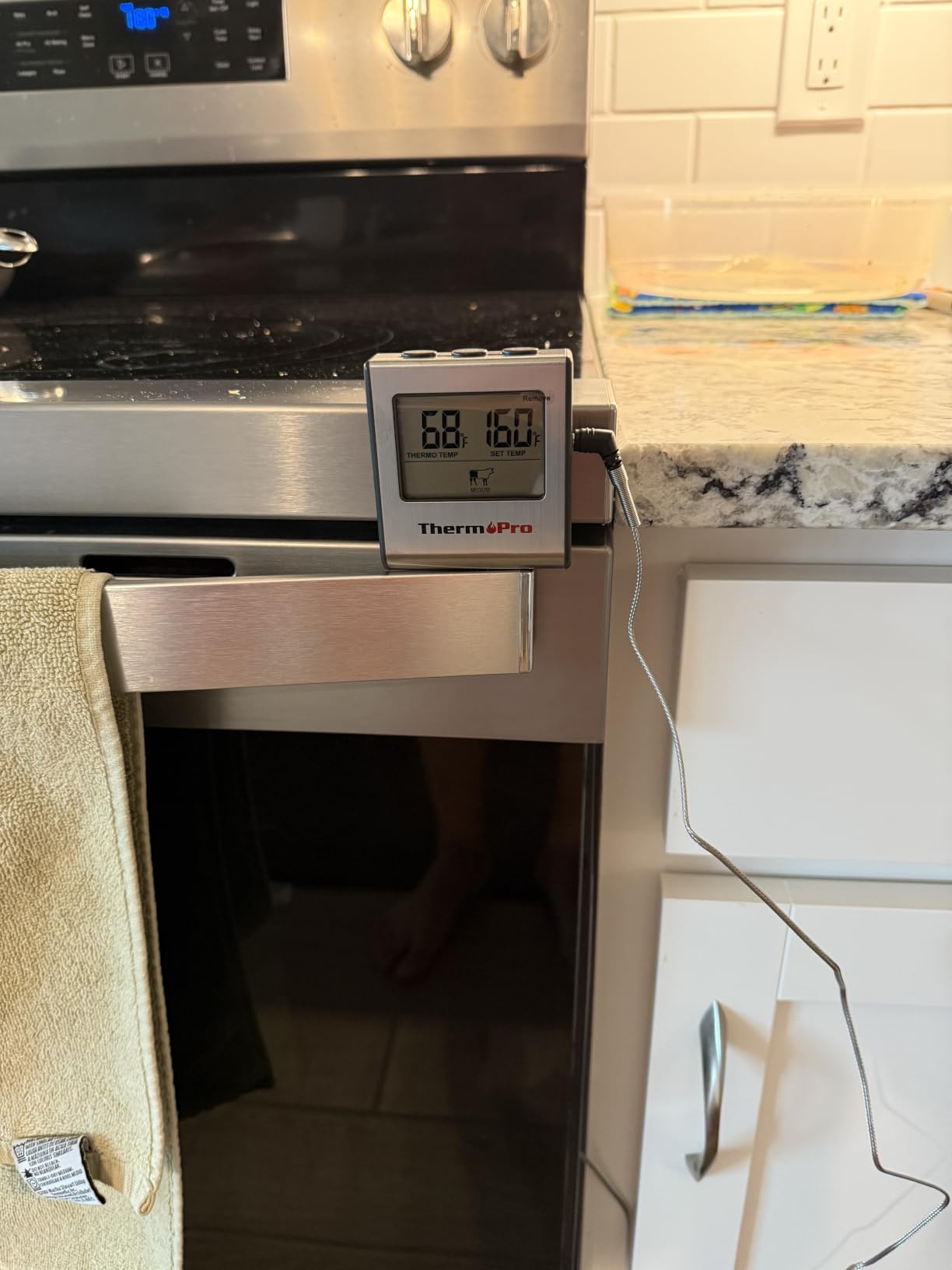TempPro TempTrack Large LCD Digital Meat Thermometer for Cooking customer photo 2