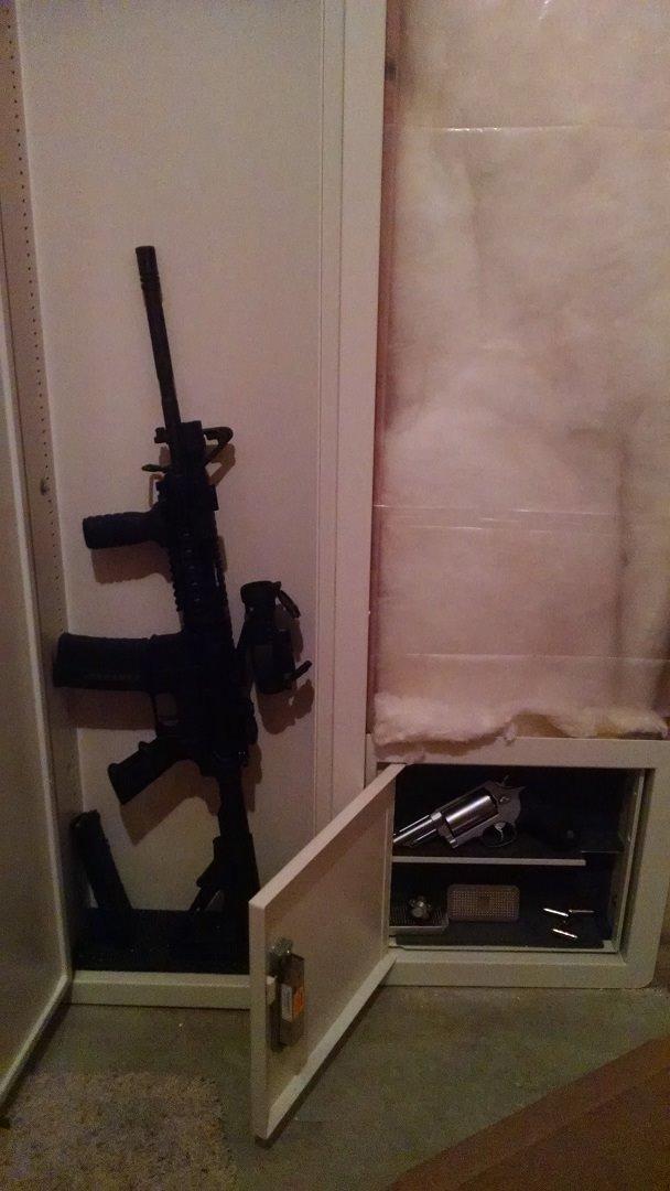 V-Line Closet Vault II Gun Safe & in-Wall Cabinet, Off White customer photo 2