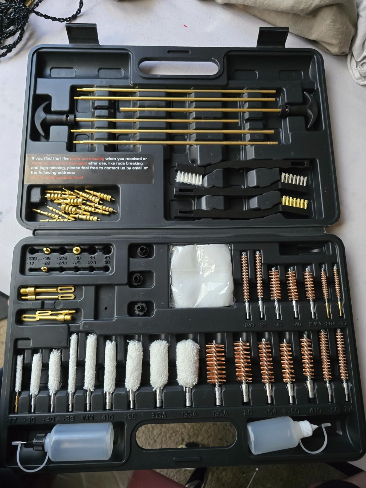 GLORYFIRE Universal Gun Cleaning Kit with Jags and Rods for All Caliber | Gun Brushes, Cotton Mops, Pistol Cleaning Kit for Hunting and Shooting, Hunting Gear Gun Accessories for Men customer photo 2