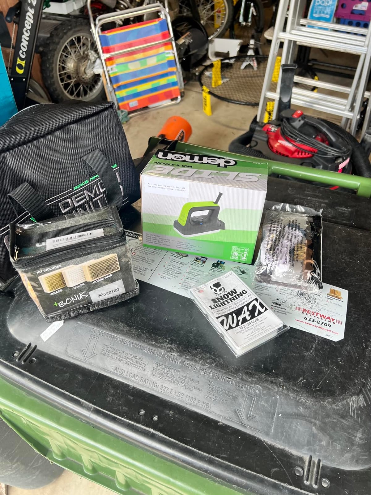 Demon Complete Ski Tune Kit with Wax and Brush Kit - Snowboard Tuning Kit Also Includes Made in USA Wax customer photo 1