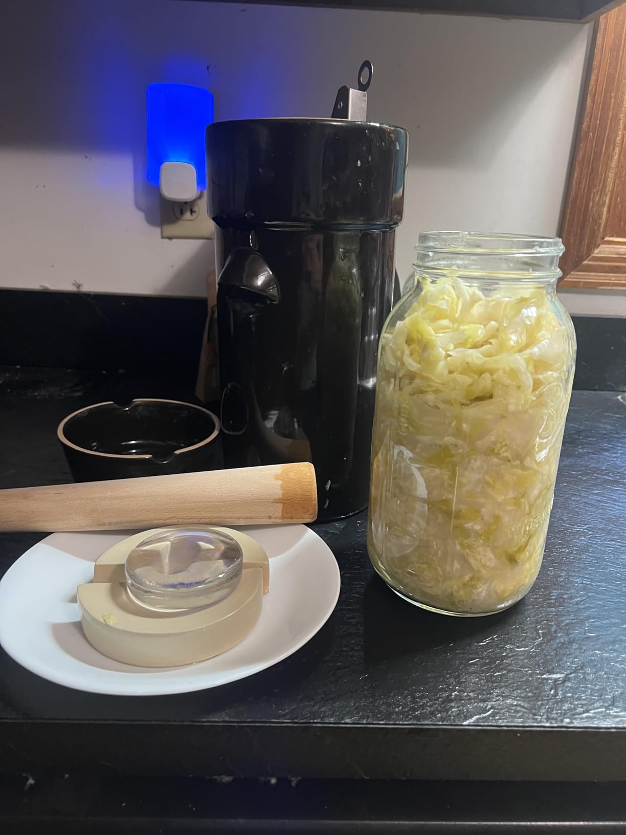 Fermentation Crock 1 Gallon - Sauerkraut Crock with Lid, Weights & Pounder customer photo 1
