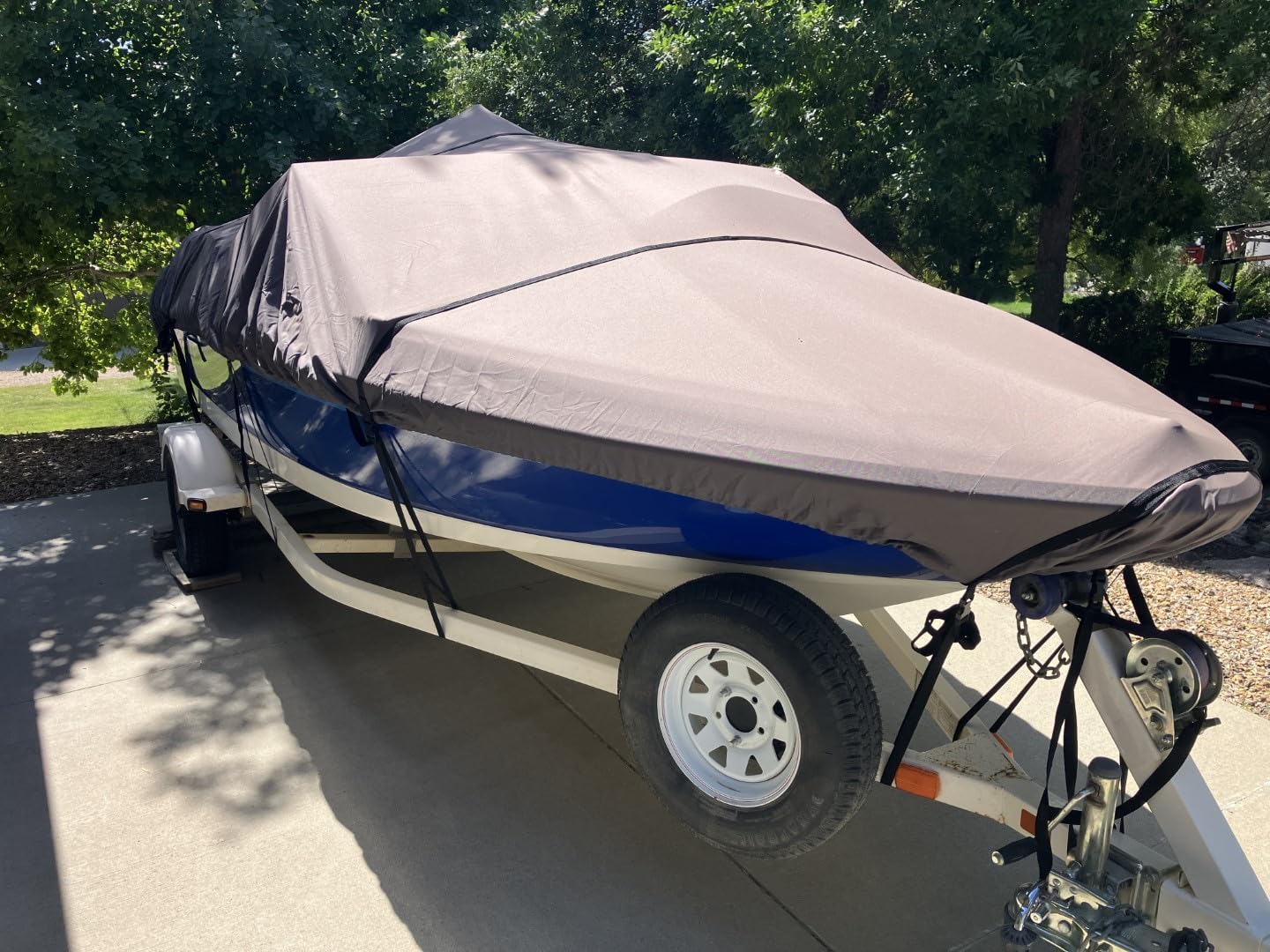 Classic Accessories StormPro Heavy-Duty Boat Cover, Fits Boats 12 ft - 14 ft Long x 68 in Wide customer photo 1