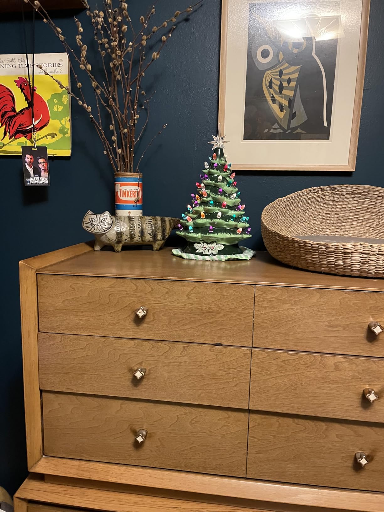 Best Choice Products 15in Ceramic Christmas Tree, Pre-lit Hand-Painted Tabletop Holiday Tree, Star Topper, 64 Lights - Green w/Multicolored Bulbs customer photo 1