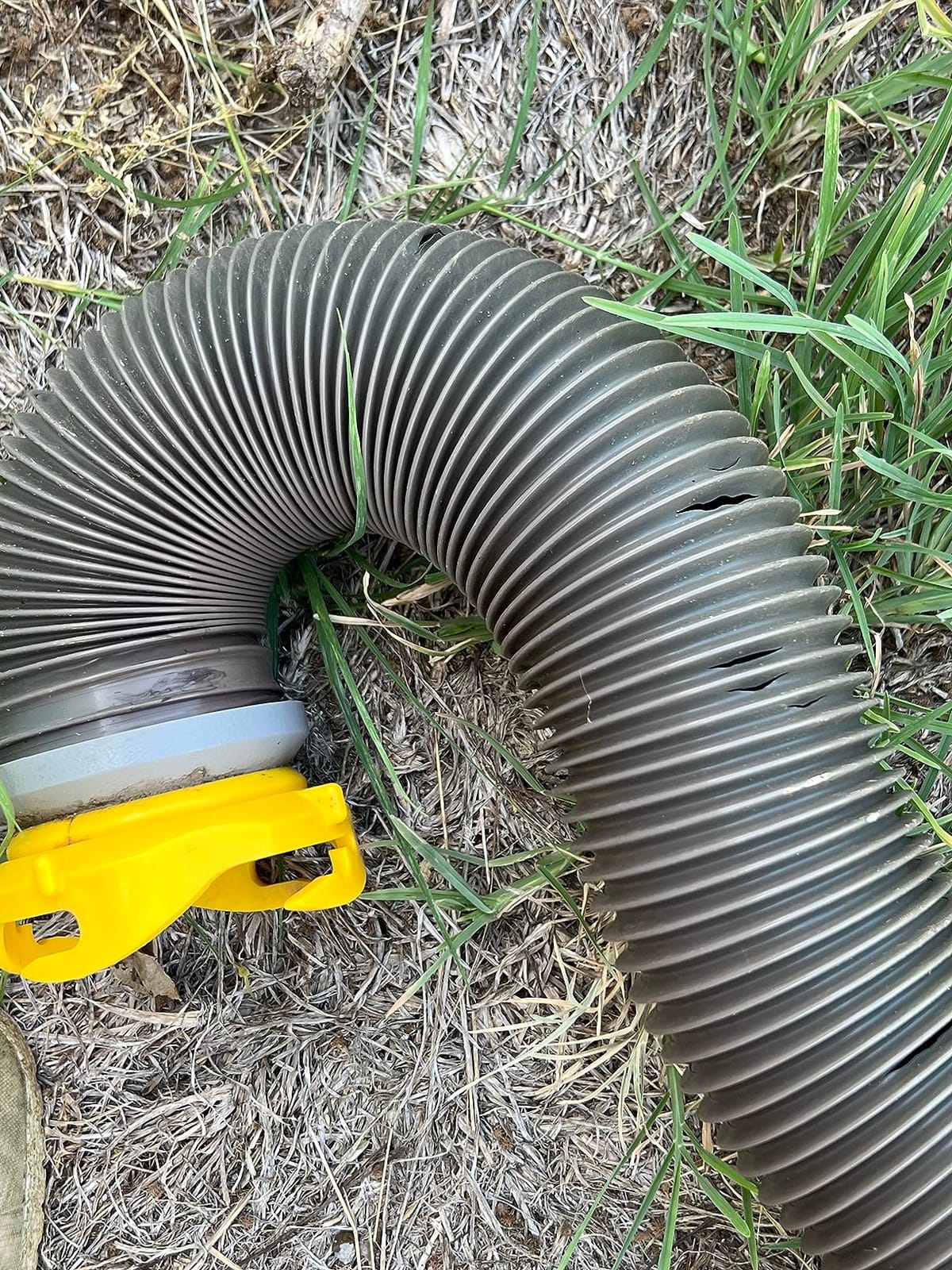 Camco Revolution 20-Ft Sewer Hose Kit - Features Translucent Elbow Fitting w/ 4-in-1 Adapter - Connects to 3