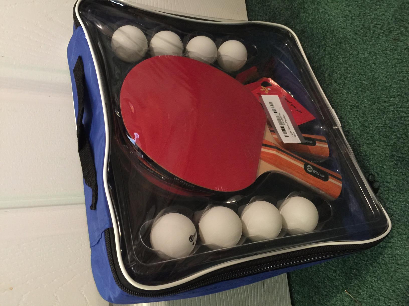 JP WinLook Ping Pong Paddles Sets - Portable Table Tennis Paddle Set with Ping Pong Paddles Professional Case & Ping Pong Balls - Premium Table Tennis Racket Player Set for Indoor & Outdoor Games customer photo 2