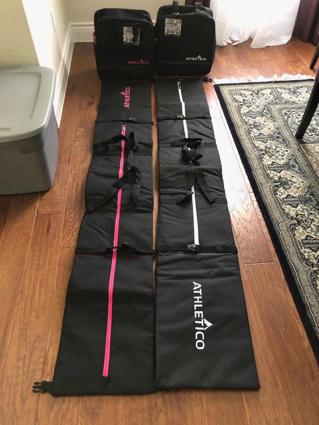 Athletico Ski & Boot Bag Combo | Store Skis Up to 200 CM & Boots Up To Size 13 | Includes 2 Padded Bags customer photo 2