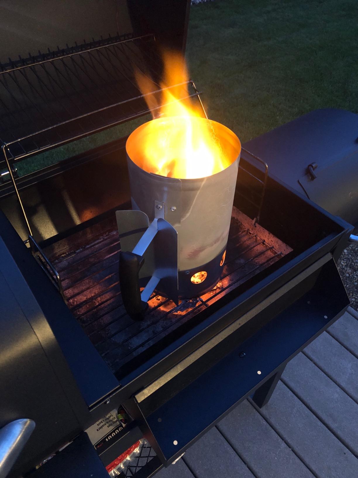 BEAU JARDIN Charcoal Chimney Starter Large Capacity BBQ Grill Lighter Barbecue Fire Starter Grilling for Charcoal Grill Briquette Coal Fire Starter Chimney for Grills Outdoor Cooking Can Accessories customer photo 1