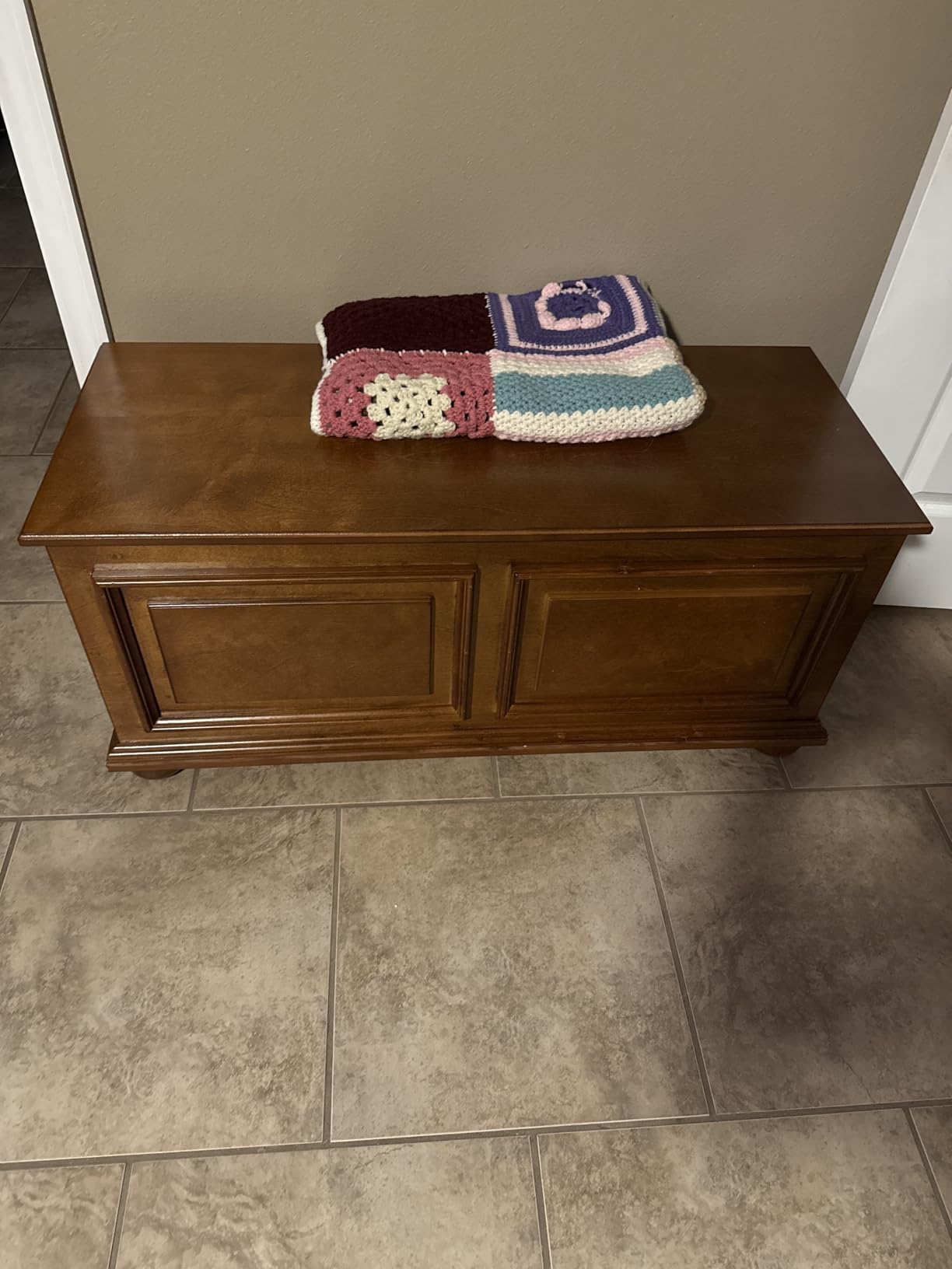 Powell Furniture Chadwick Cedar Chest, Cherry, customer photo 1