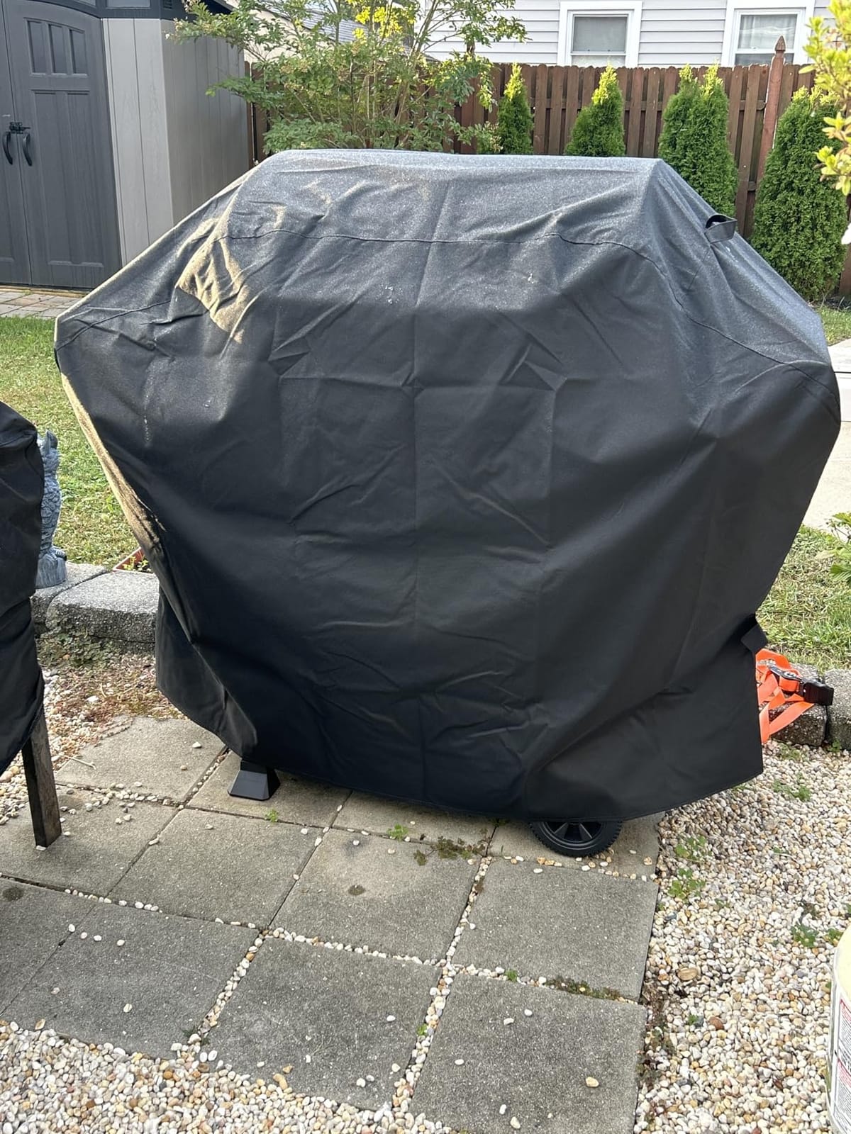 SunPatio 55 Inch Grill Cover for Outdoor Grill Heavy Duty Waterproof, Black | Compatible for Weber Charbroil Nexgrill Kenmore Grills and More, UV & Fade Resistant, All Weather Protection BBQ Grill Cover customer photo 1