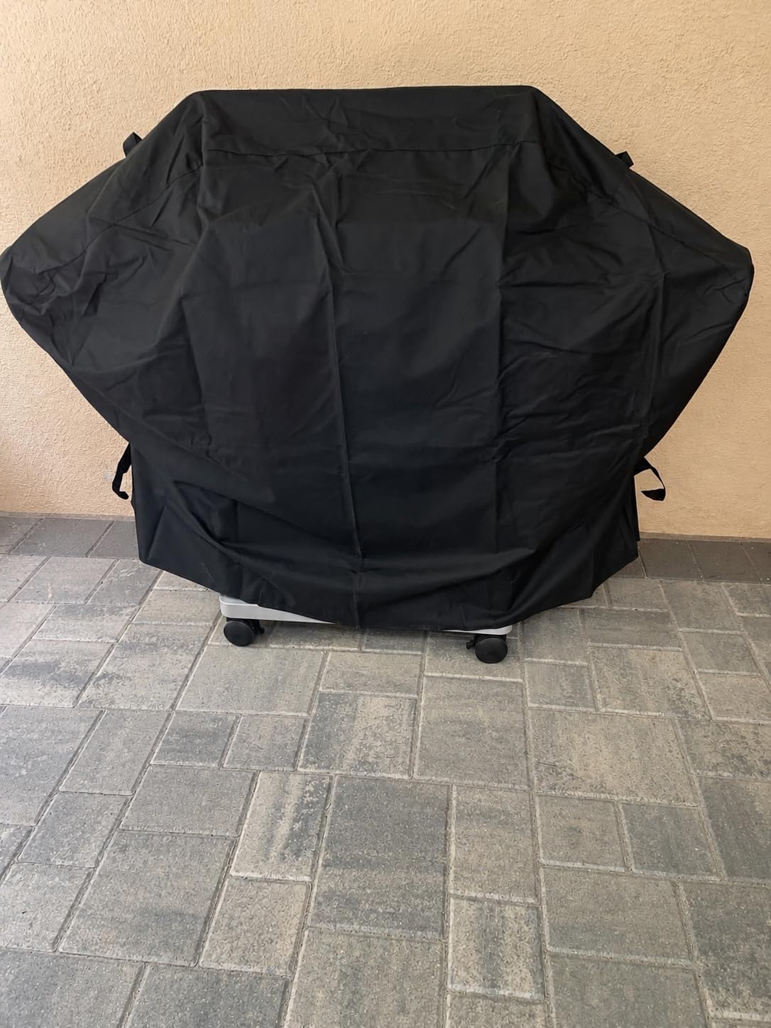 SunPatio 55 Inch Grill Cover for Outdoor Grill Heavy Duty Waterproof, Black | Compatible for Weber Charbroil Nexgrill Kenmore Grills and More, UV & Fade Resistant, All Weather Protection BBQ Grill Cover customer photo 2