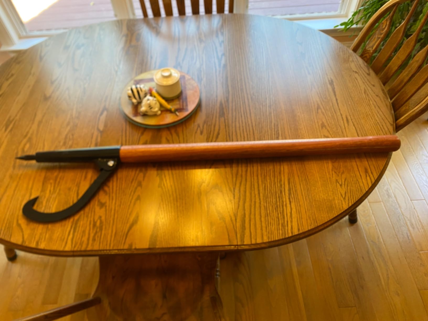 Log Peavey and Cant Hook Tool - 49-inch Wood Handle for Separating Stacked Firewood - Retractable 18-inch Opening for Turning Logs by Earth Worth | With Wood Handle and Retractable 18-inch Opening for Turning Logs or Separating Stacked Firewood customer photo 2