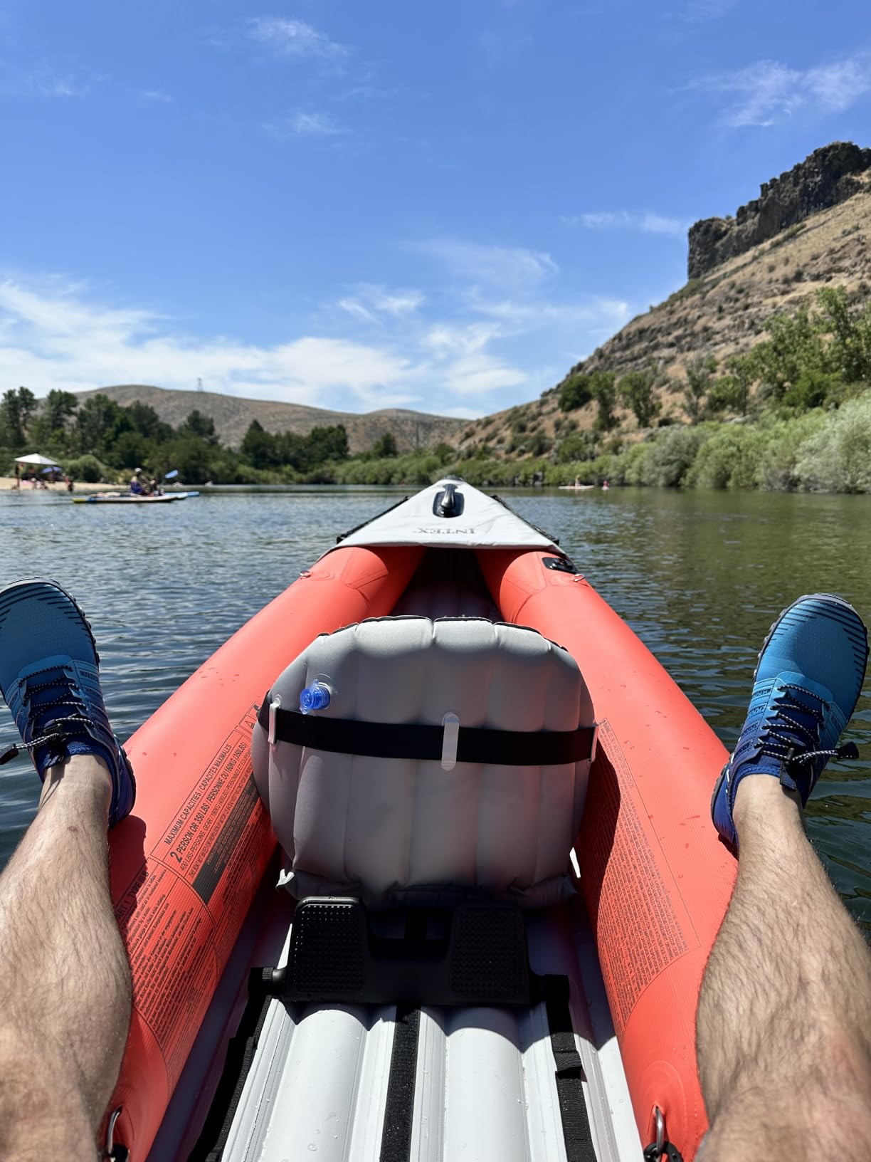INTEX Excursion Pro K2 Inflatable Kayak 2-Person Set with Paddles & Pump | 68309EP - Portable Sit-on Tandem Kayak with Removable Skegs and Two Dry Bags for Gear, 12ft 9in x 3ft customer photo 2