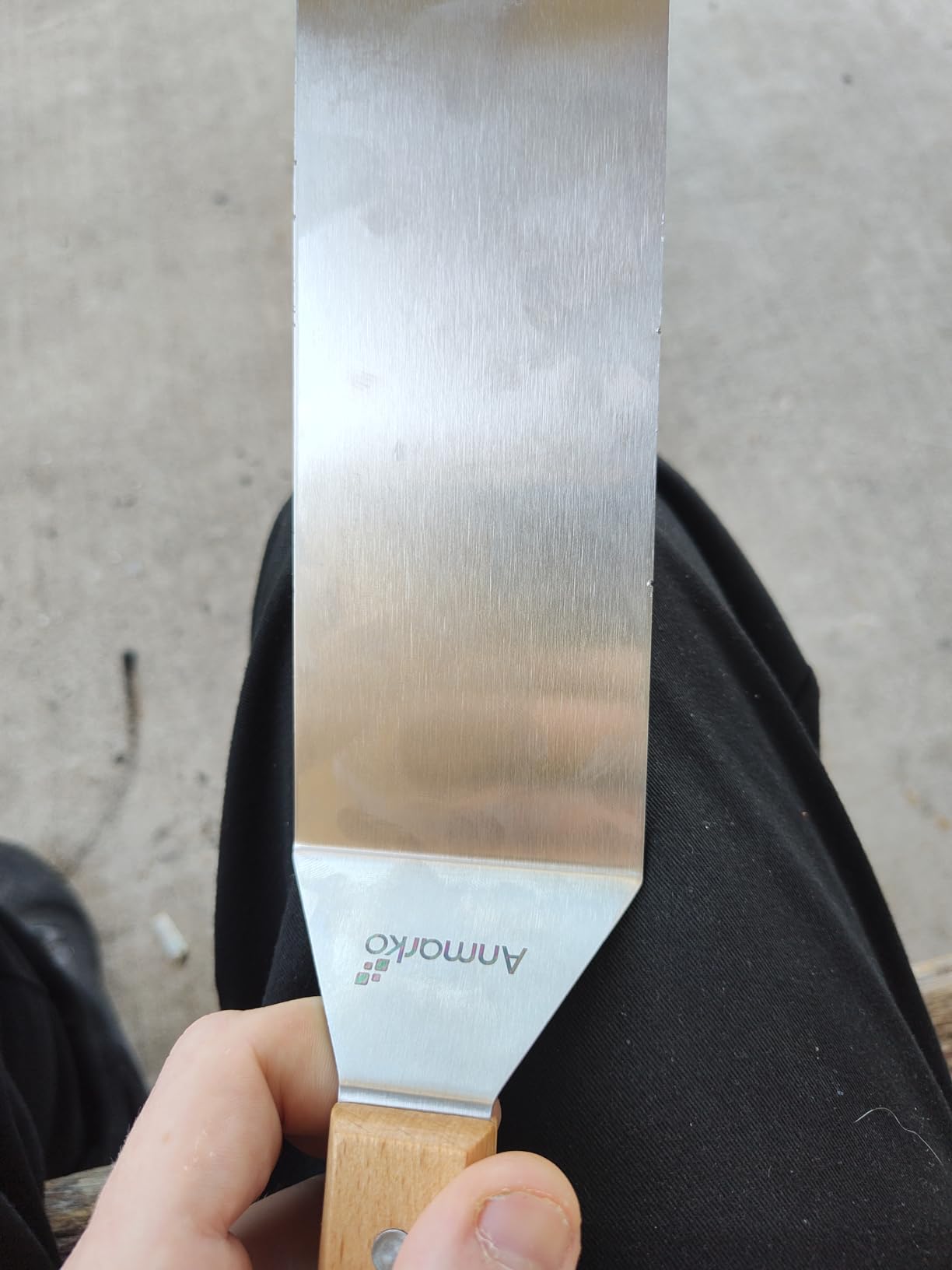 Stainless Steel Metal Spatula Set - Teppaniyaki Spatulas - Griddle Scraper Flat Spatula Pancake Flipper Hamburger Turner - Metal Utensil great for BBQ Grill Flat Top Cast Iron Griddle Accessories customer photo 1