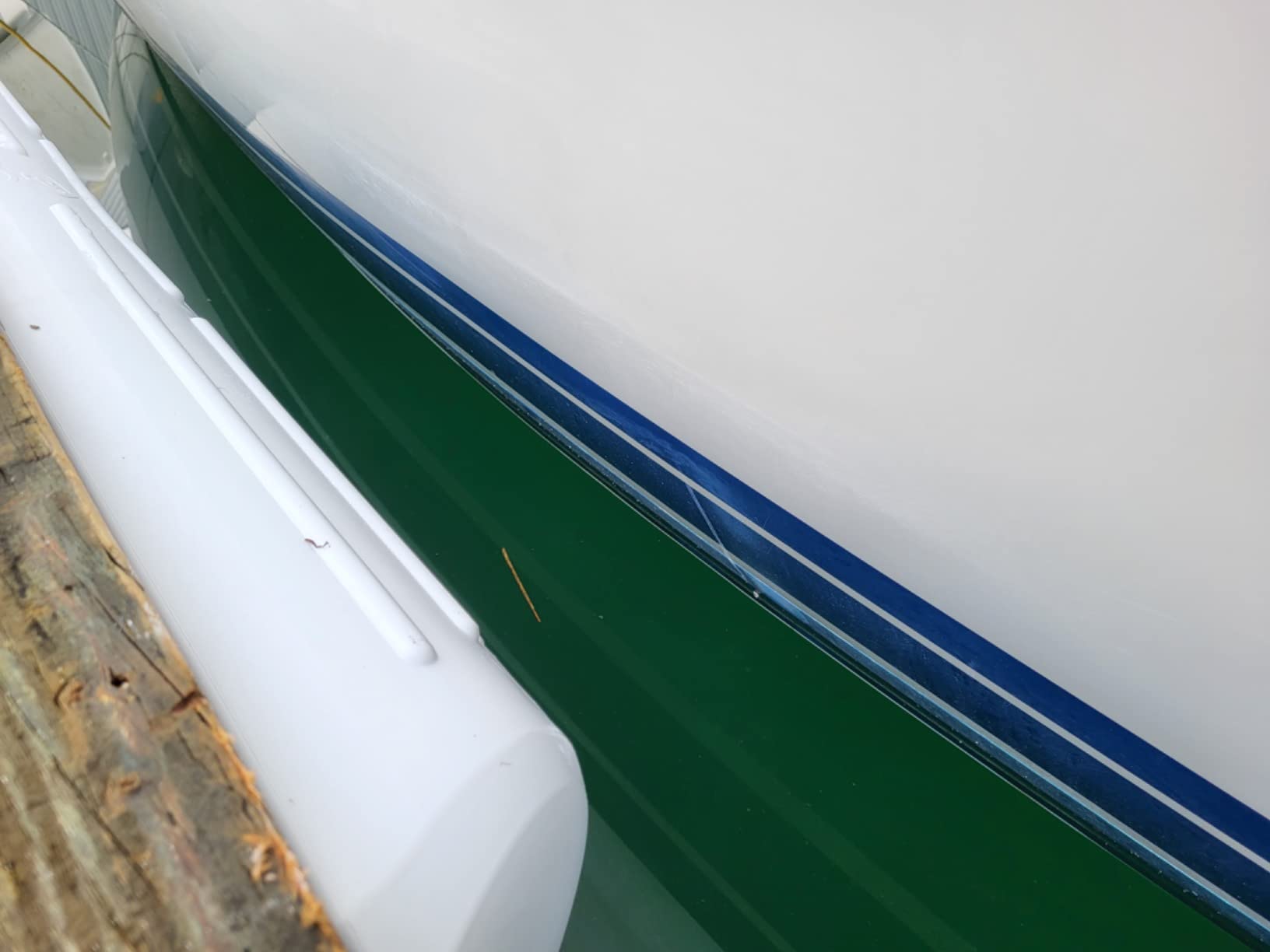 Attwood 93537-1 Dock Fender - Long, White, Standard customer photo 1