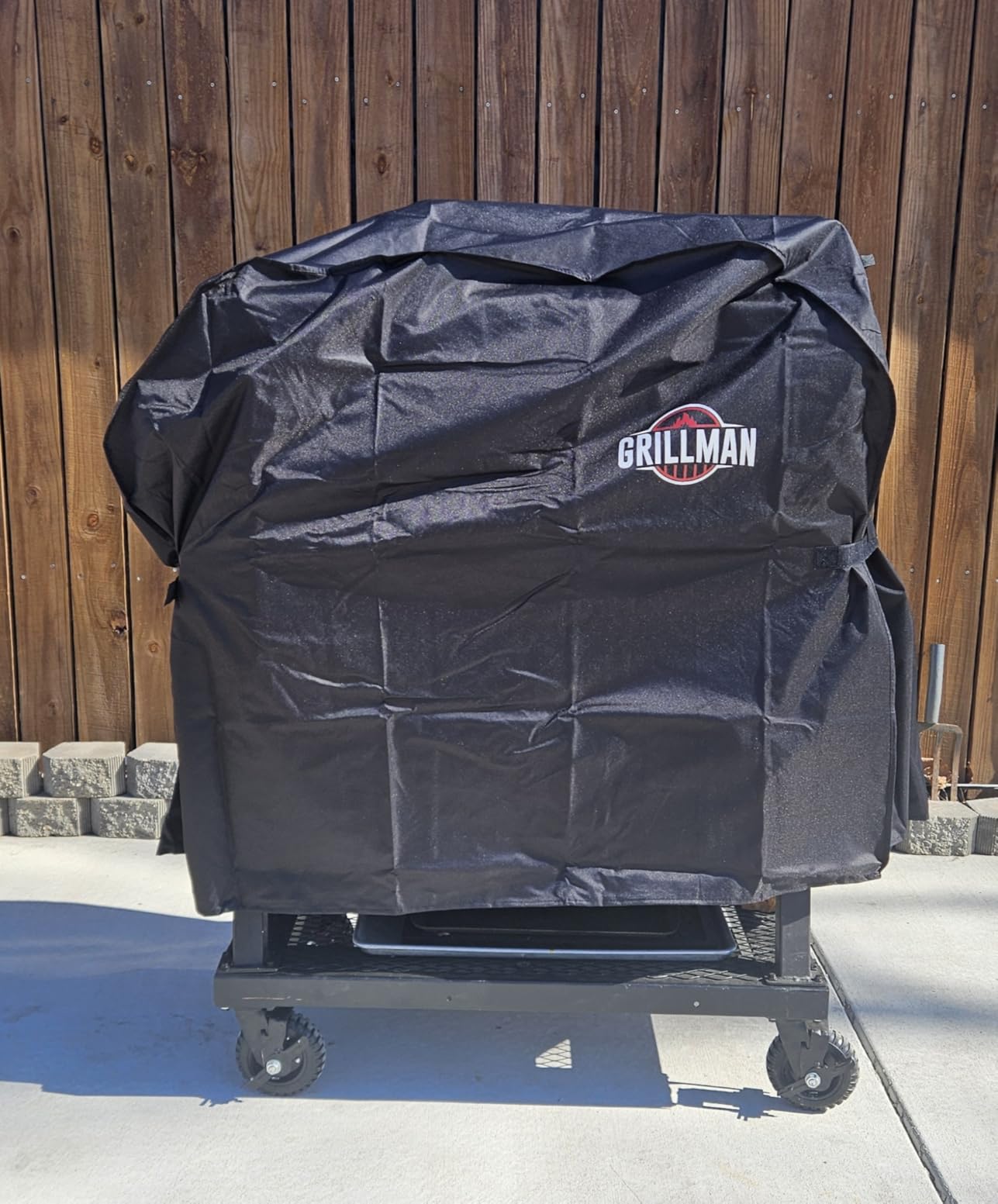 Grillman Premium Grill Cover for Outdoor Grill, BBQ Grill Cover 60 Inch - Rip-Proof, Waterproof, Top Heavy-Duty Large 60 Inch Grill Cover - Barbecue Cover & Gas Grill Covers (60