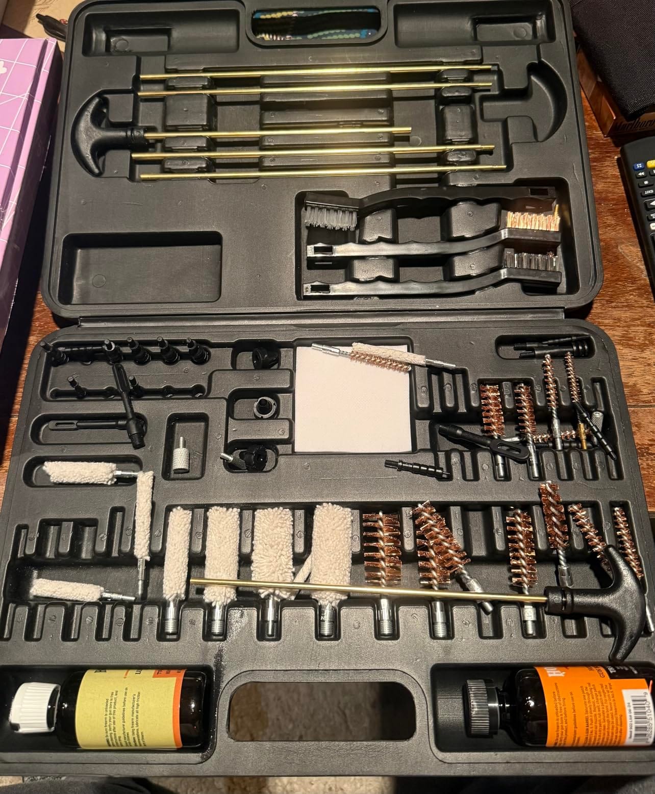 Hoppe's Deluxe Gun Cleaning Kit - 62 Piece | Universal Cleaning Kit for Pistols, Rifles, & Shotguns, Includes Oil, Brushes, Rods and More customer photo 2