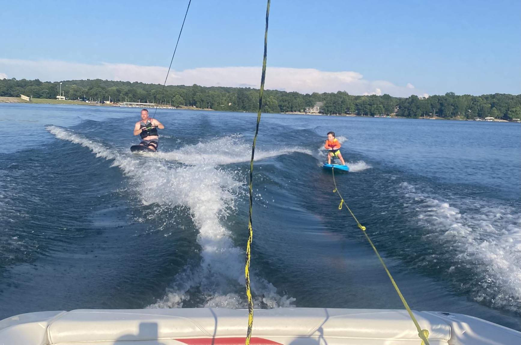 ZUP Coast Board All-in-One Kid's Wakeboard, Trainer Board, Kneeboard, and Water Skis with Rope Handle, Ideal for Water Sports and Boating, Perfect for Beginners and Young Riders customer photo 1