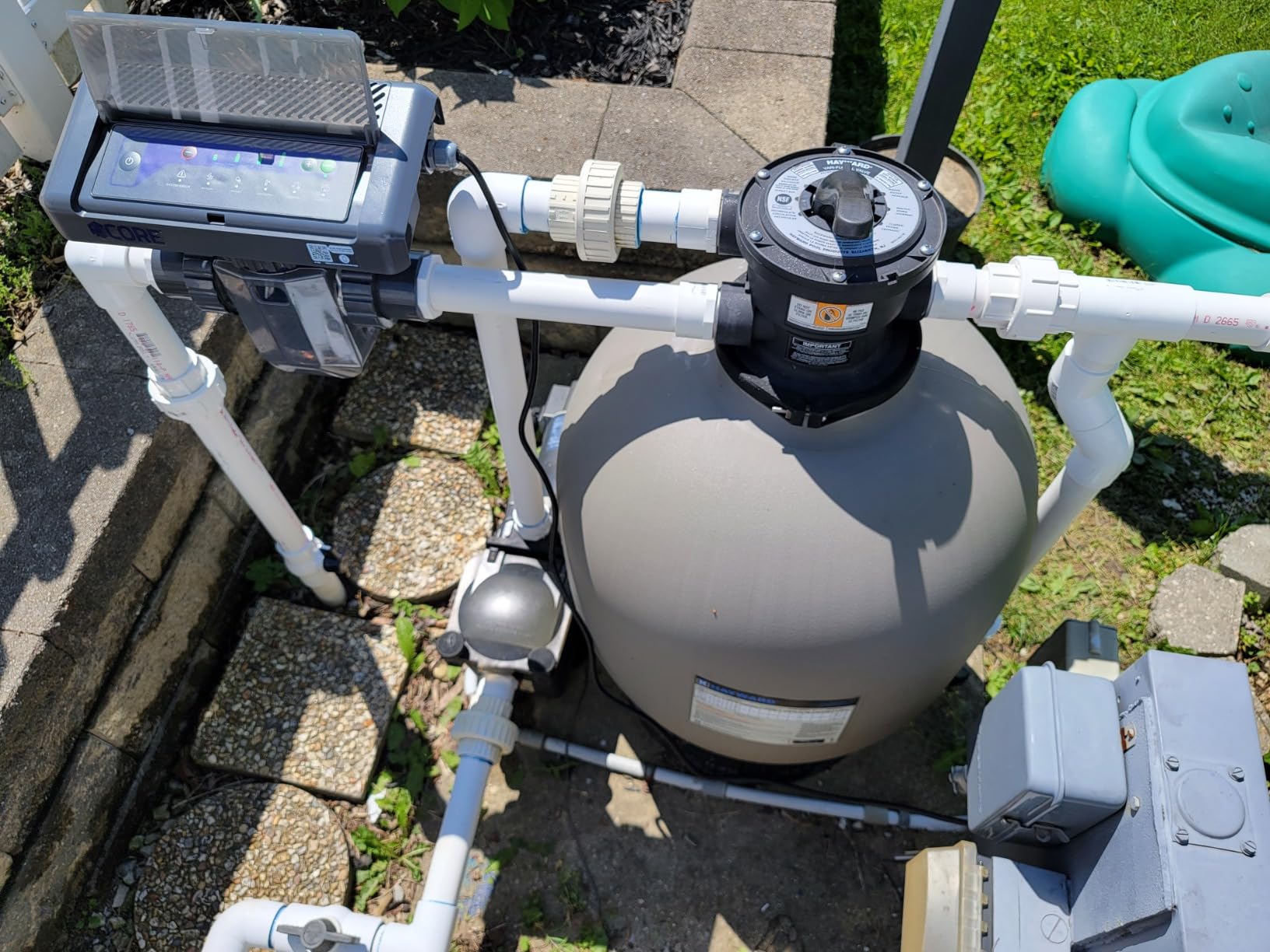 CircuPool CORE35 Salt Chlorinator System | 8 Year Manufacturer Warranty | No DIY Install Penalty | USA Titanium | 1.4 lb CL Output | Electronic Chlorine Generator for Pools up to 35,000 Gallons customer photo 2