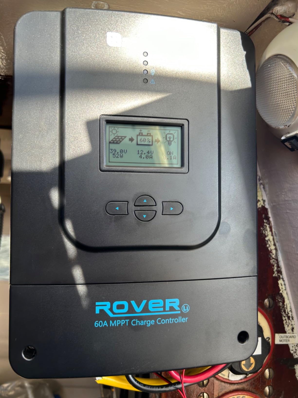 Renogy Rover MPPT Solar Charge Controller 60A 12/24/36/48V for Solar Panels | 150V PV input, AGM/Gel/Flooded (auto), Li (manual), MPPT 99%, overcharge/short protection, negative ground, for off-grid customer photo 1