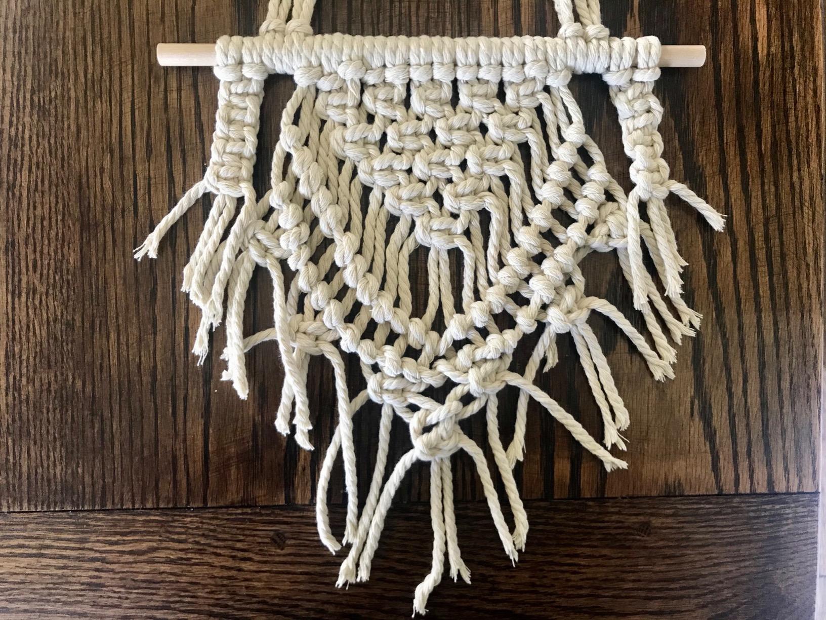 Leisure Arts Macrame Kit Wall Hanging, Macrame Kits for Adults and Beginners, Wall Hanger Craft Kit, DIY Macrame Project Kit for Home or Room Decor customer photo 1