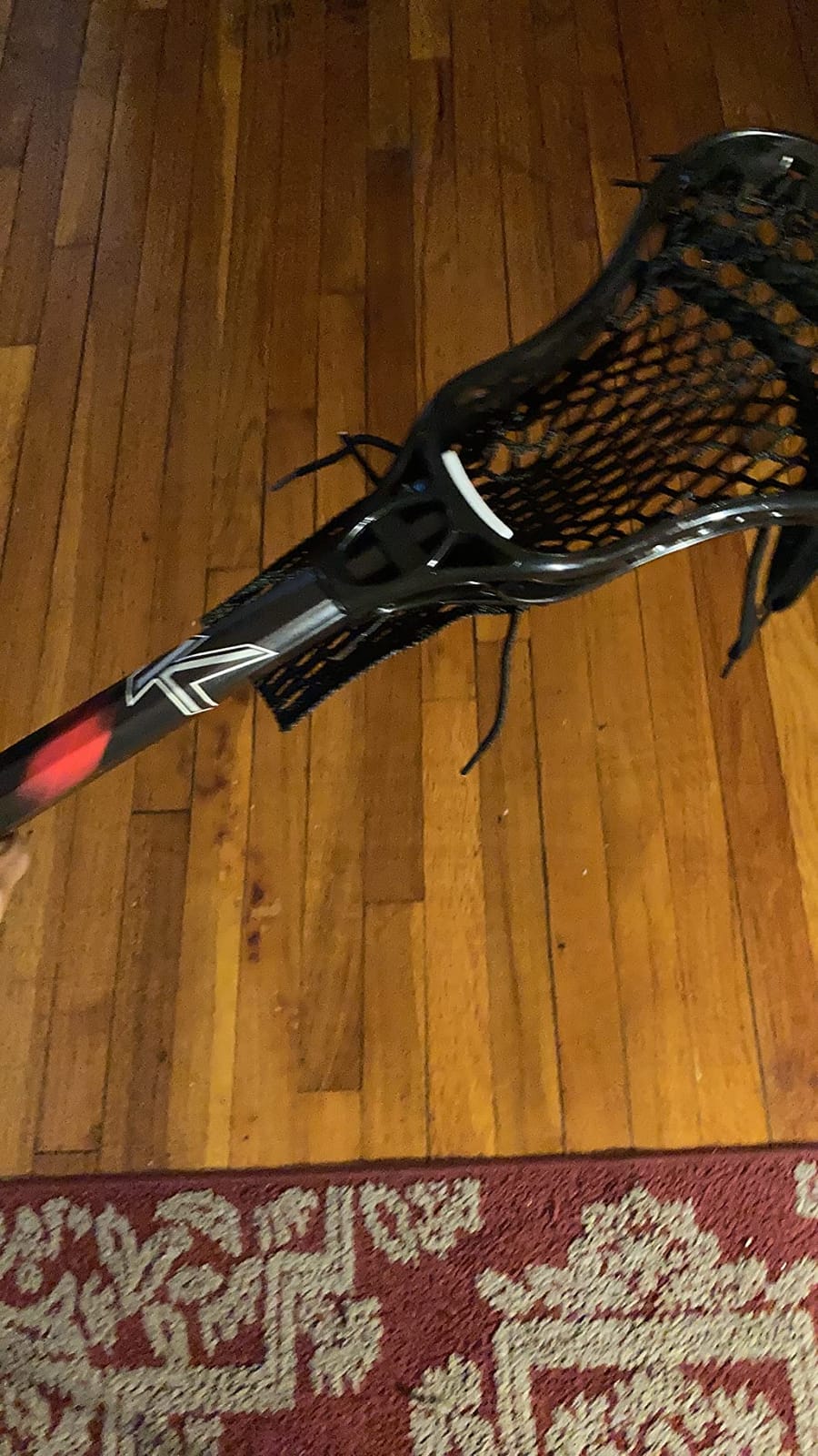 Lacrosse Complete Junior Stick with Shaft & Head, Red/Black customer photo 2
