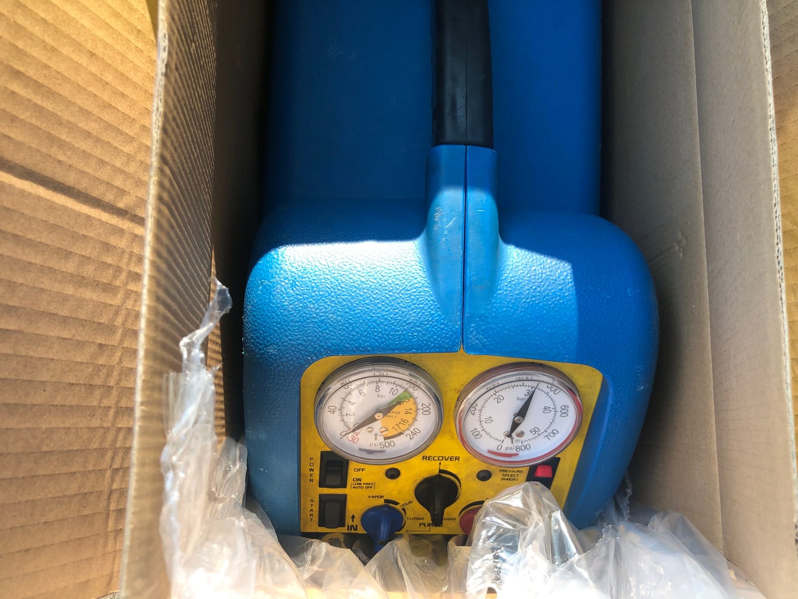 VIVOHOME 3/4 HP Single Cylinder Portable Refrigerant Recovery Machine customer photo 2