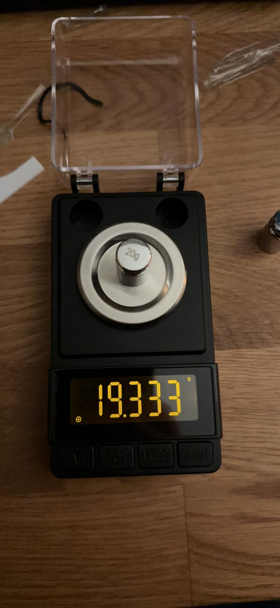 MAXUS Digital Milligram Scale 50g/0.001g, Compact Mg Scale, 2 x 20g Weights customer photo 2