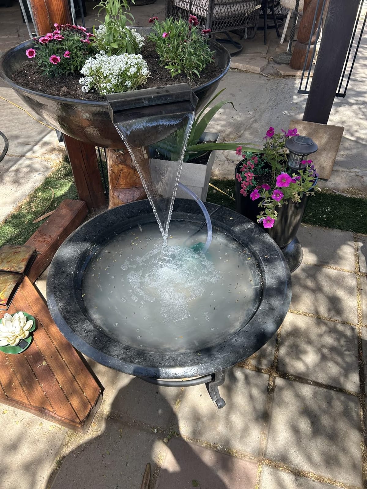 VIVOSUN 480GPH Submersible Fountain Water Pump for Pond, Aquarium, Statuary | 1800L/H, 25W, Ultra Quiet Water Pump with 7.2ft High Lift and 5ft Power Cord, 3 Nozzles customer photo 2