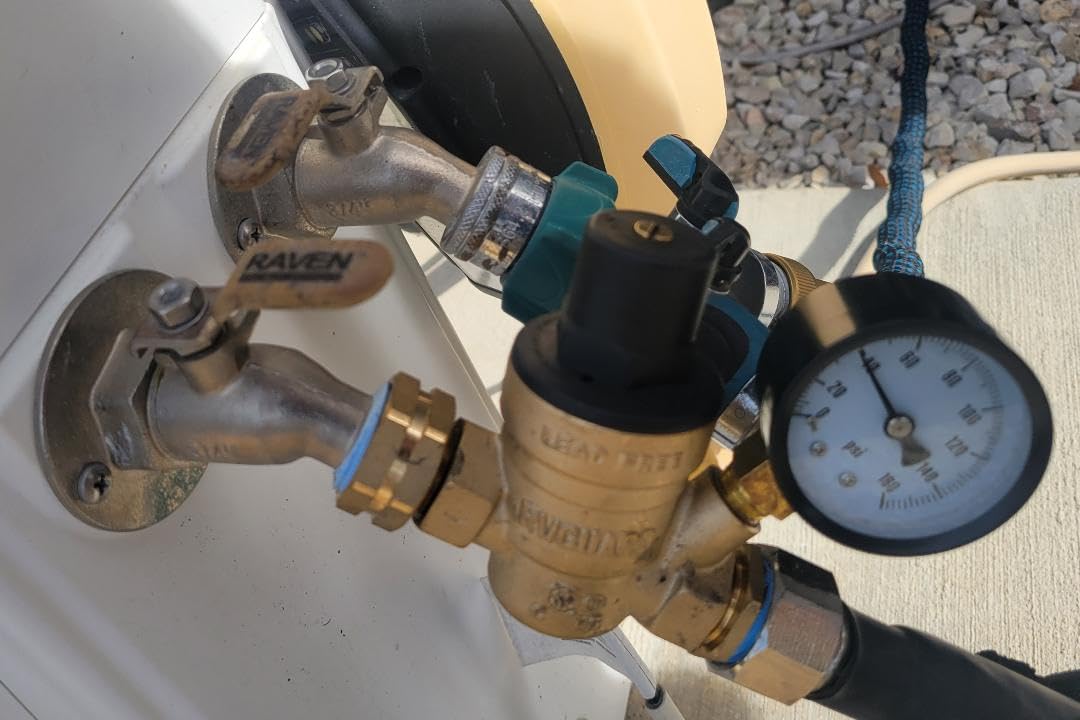 RVGUARD RV Water Pressure Regulator Valve, CSA Approved, Lead-Free Brass | Adjustable Water Pressure Reducer with Gauge, With Inlet Screen Filter, For RV Camper Travel Trailer customer photo 2