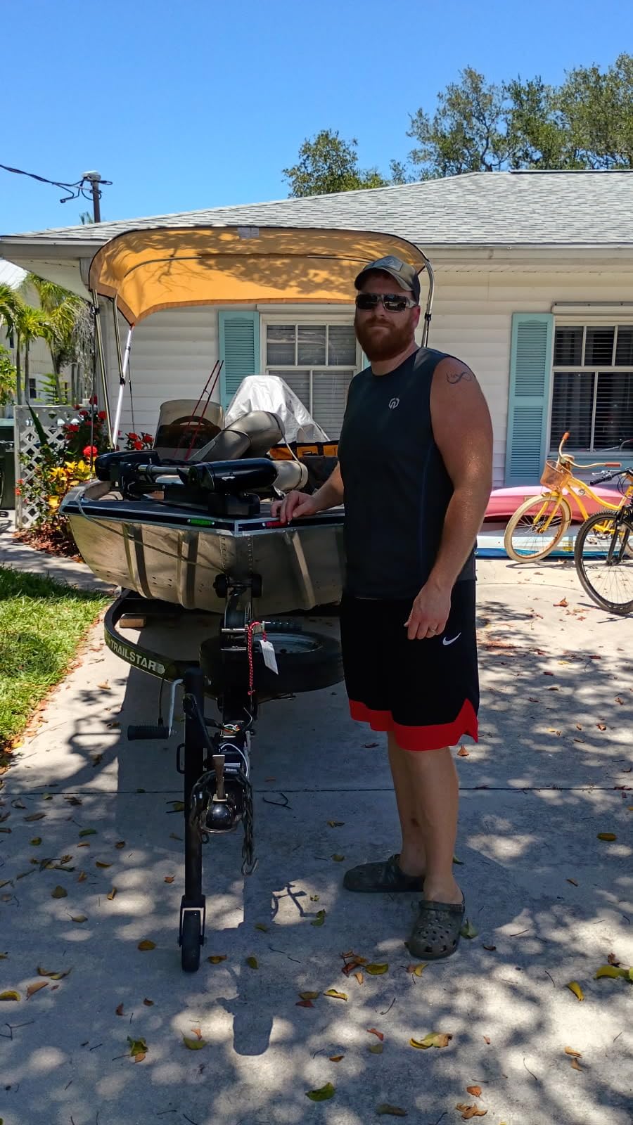 Seamander Bimini Top for Boats, 10 Color Options, 14 Different Sizes, 6061-T6 1.5mm wall Thickness Aluminum Frame, 4 Adjustable Straps & 2 Rear Support Poles, All Hardwares & Storage Boot customer photo 2