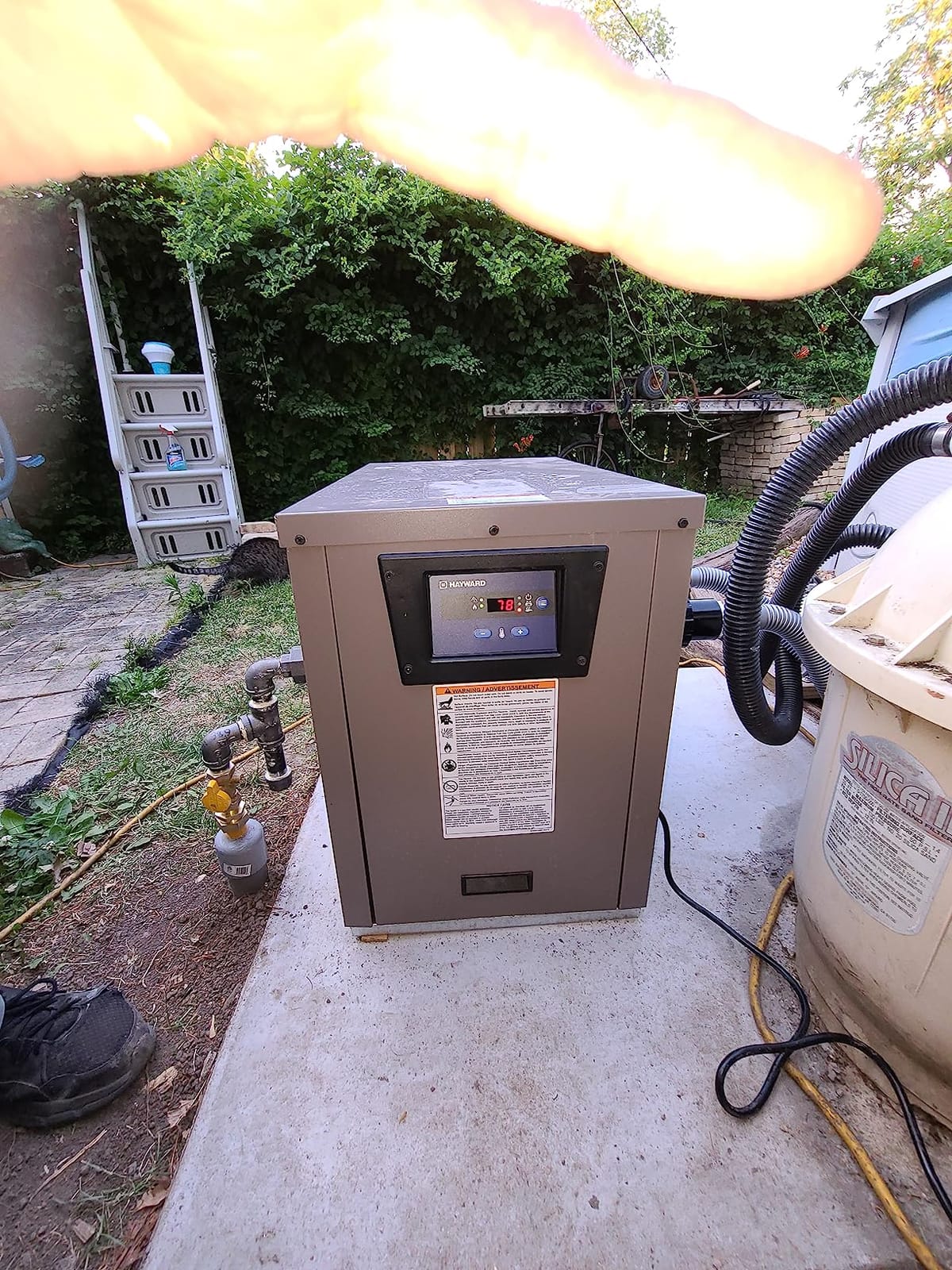 Hayward W3H135FDN H-Series Pool Water Heater/Spa Heater, 135k BTU, Natural Gas customer photo 2