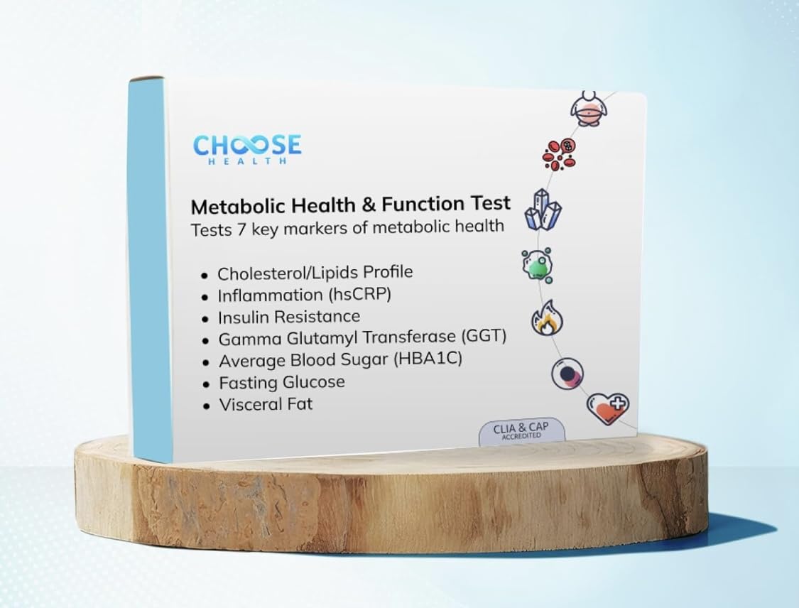 Choose Health 7-in-1 Metabolic Health Test | Cholesterol, Average Blood Sugars, Insulin Resistance And Many More | At-Home Test Kit | Not avail in NY, RI customer photo 1