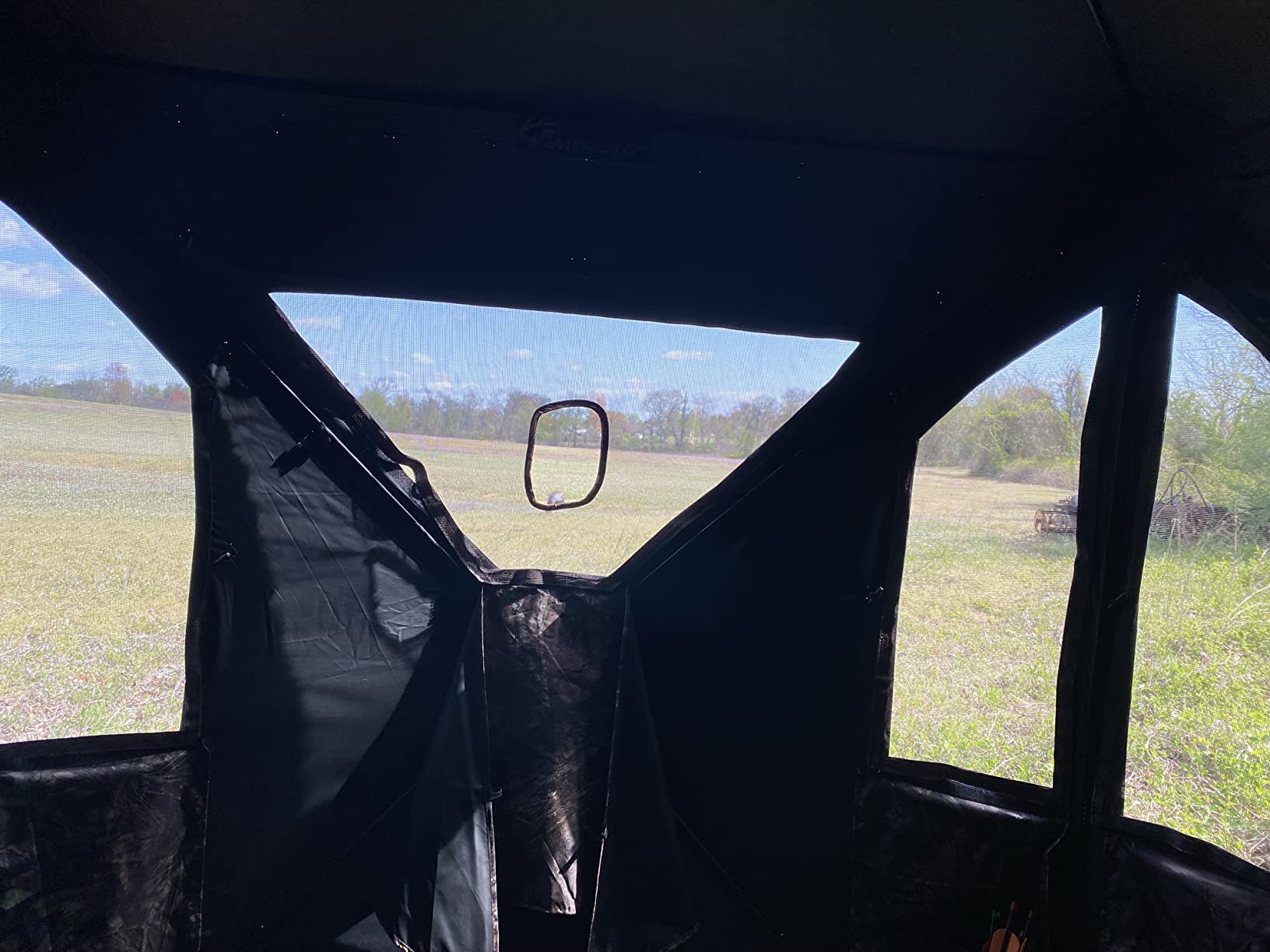 Ameristep Brickhouse Hunting Blind | 3-Person Ground Blind in Mossy Oak Break-Up Country, One Size customer photo 2