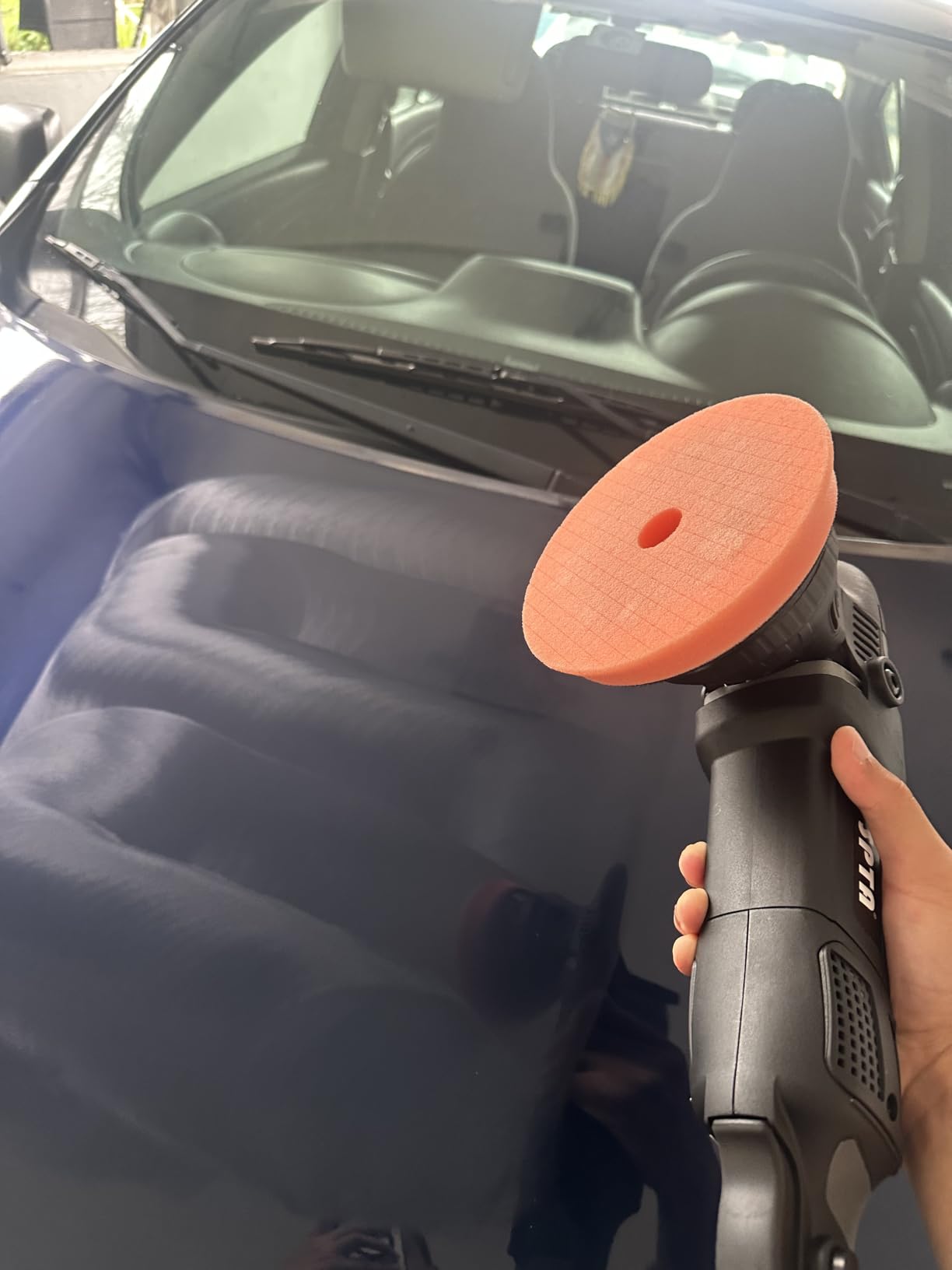 Buffer Polisher, SPTA 5-Inch 125mm Dual Action Random Orbital Car Polisher,Car Detailing Kit, 4Pcs 5inch & 4Pcs 6Inch Polishing Pad,Packing Bag for Car Polishing and Waxing--DAPSET-US customer photo 2