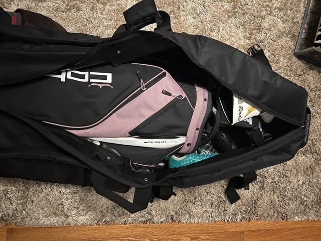 Golf Travel Bag - Heavy Duty 600D Polyester Oxford Wear-Resistant Soft-Sided with Wheels customer photo 2