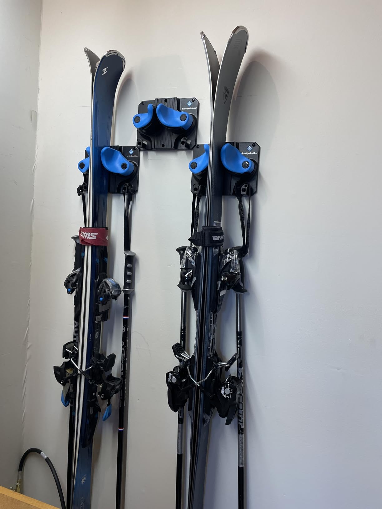 Gravity Grabber - Ultimate Ski & Snowboard Wall Rack | Secure, Non-Slip Storage | Fits Any Ski/Board | Garage Organization | Ski Storage Rack | Snowboard Storage Rack | Winter Gear Organizer | 3 Pck customer photo 1