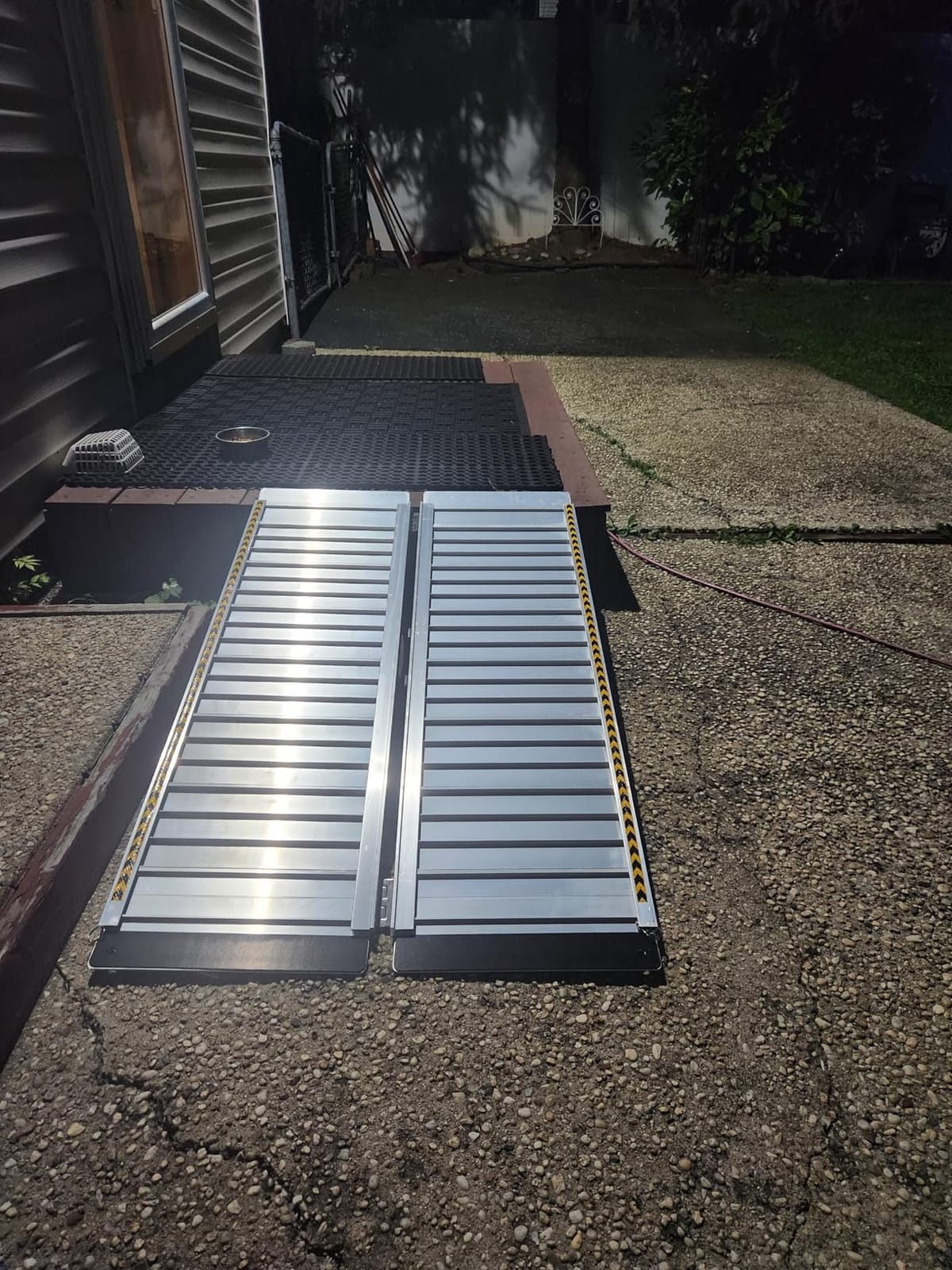 gardhom 5FT Aluminum Ramp for Wheelchair for Home Steps with Support Legs customer photo 2