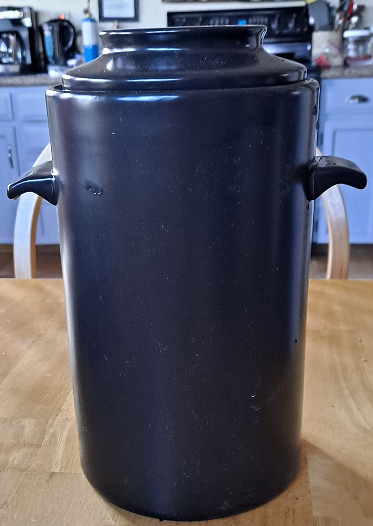 HomeBuddy Fermentation Crock with Weights,1 Gallon Ceramic crock Sauerkraut Crock with Fermenting Crock Lid, For Onggi Kimchi Pot, Pickling Crock or Sourdough Crock, Vegetable Crock Jar for Fermenting customer photo 2