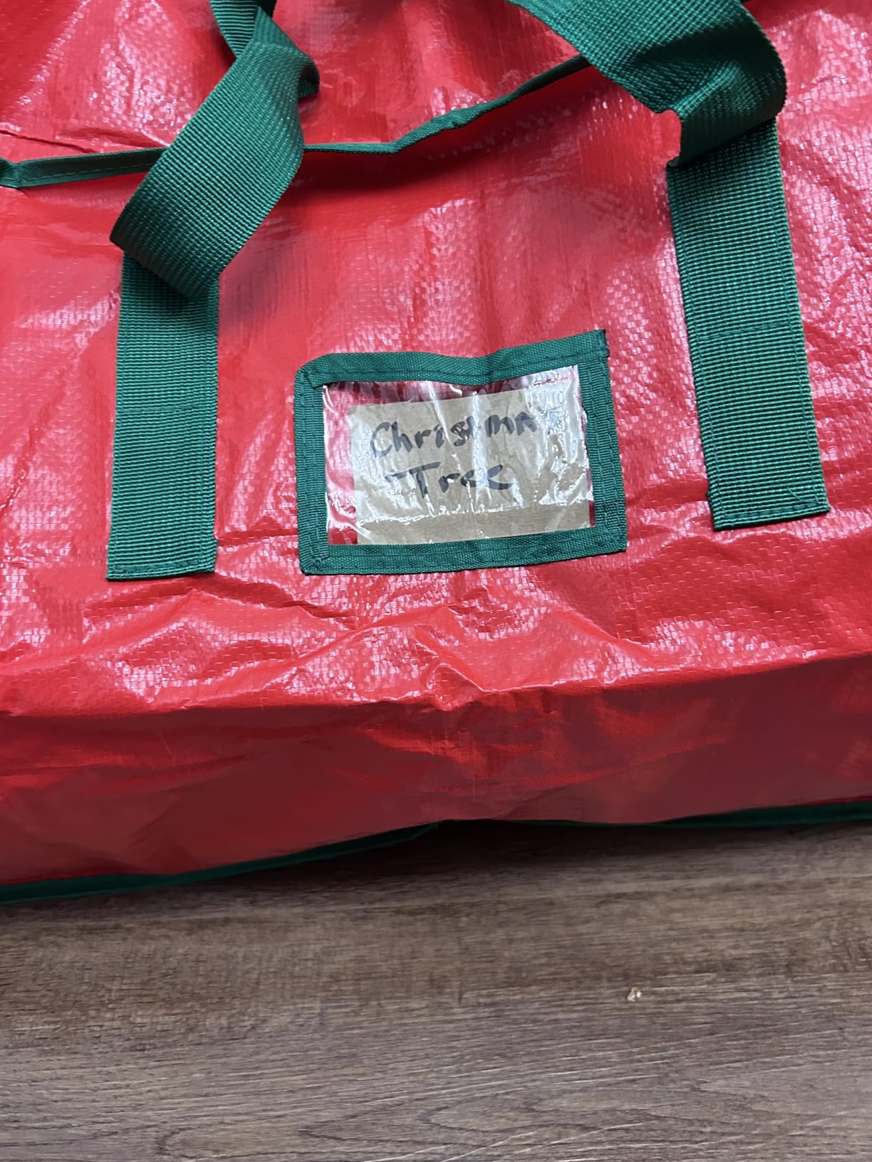 Christmas Tree Storage Bag - Stores 7.5 Foot Artificial Xmas Holiday Tree, Durable Waterproof Material, Zippered Bag, Carry Handles, Protects Against Dust, Insects and Moisture (Green) customer photo 1