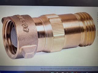 Hourleey Brass RV Water Pressure Regulator, Water Regulator for RV Camper with Filter Screen, Protector for Campers, Travel Trailers, RV Plumbing System, 40-50 PSI customer photo 1