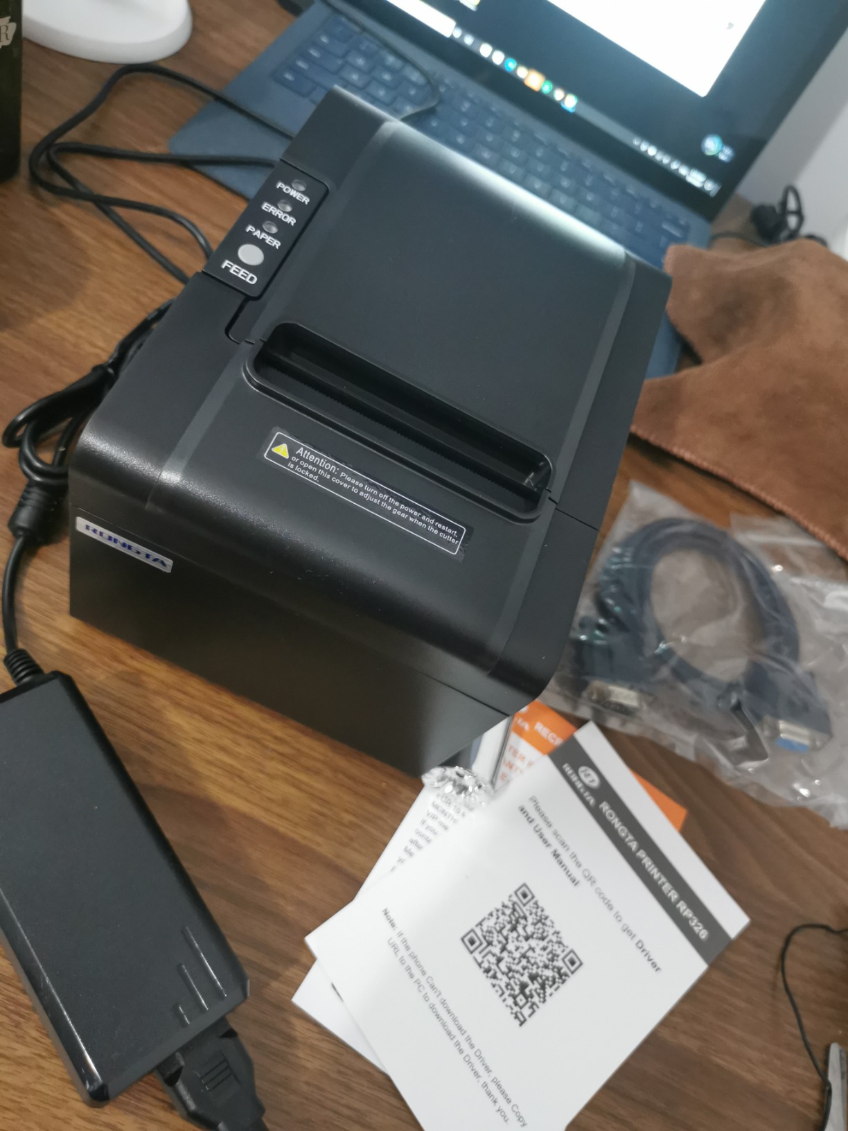 Rongta POS Printer RP326, 80mm USB Thermal Receipt Printer, Restaurant Kitchen Printer with Auto Cutter Support Cash Drawer, USB Serial Ethernet Interface for Windows/Mac/Linux customer photo 2