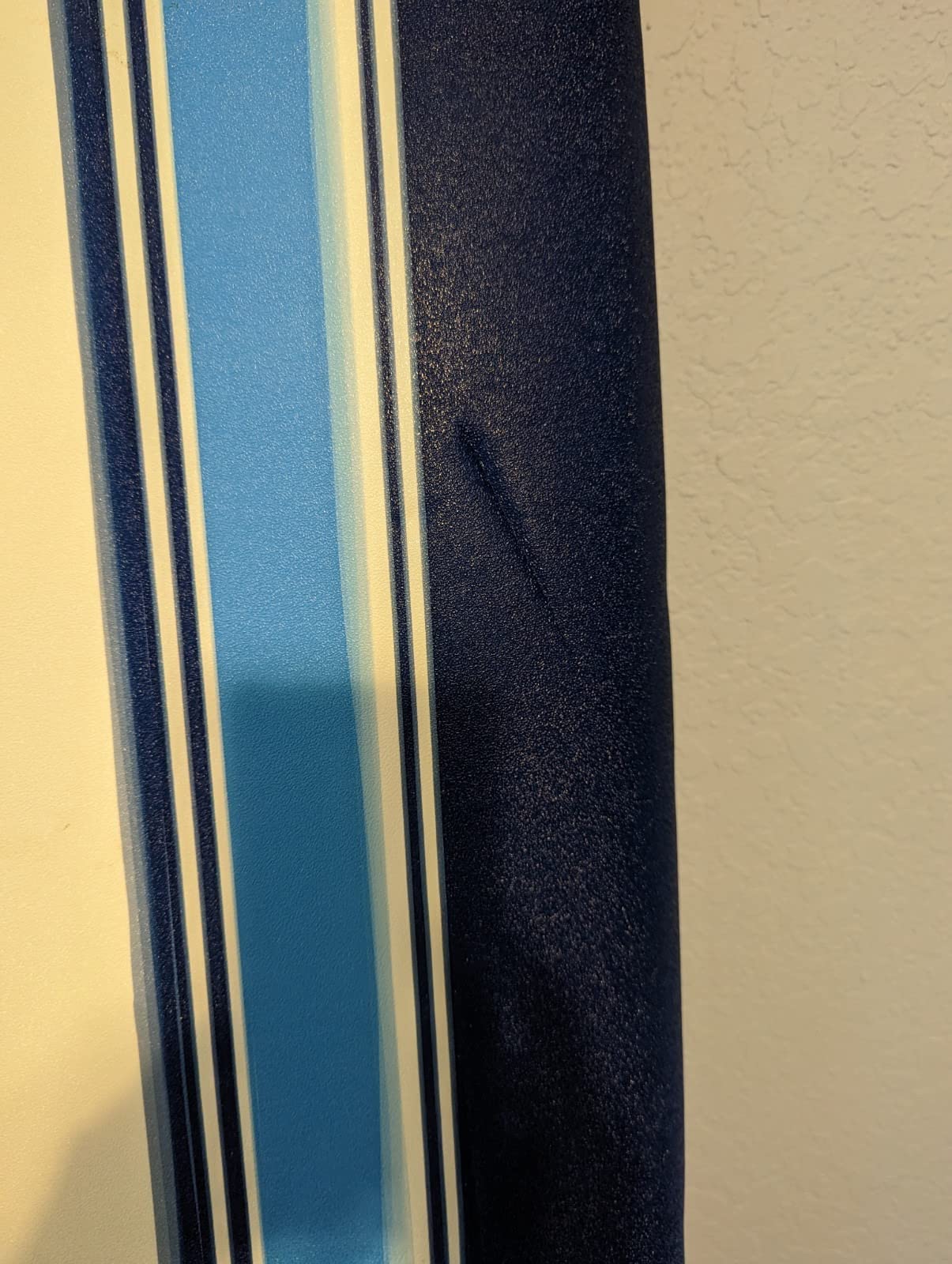 Wavestorm - Classic Soft Top Foam 7ft Surfboard for Beginners and All Surfing Levels Complete Set Includes Leash and Multiple Fins Heat Laminated, Blue Pinline (AZ22-WSSF700-PIN) customer photo 2