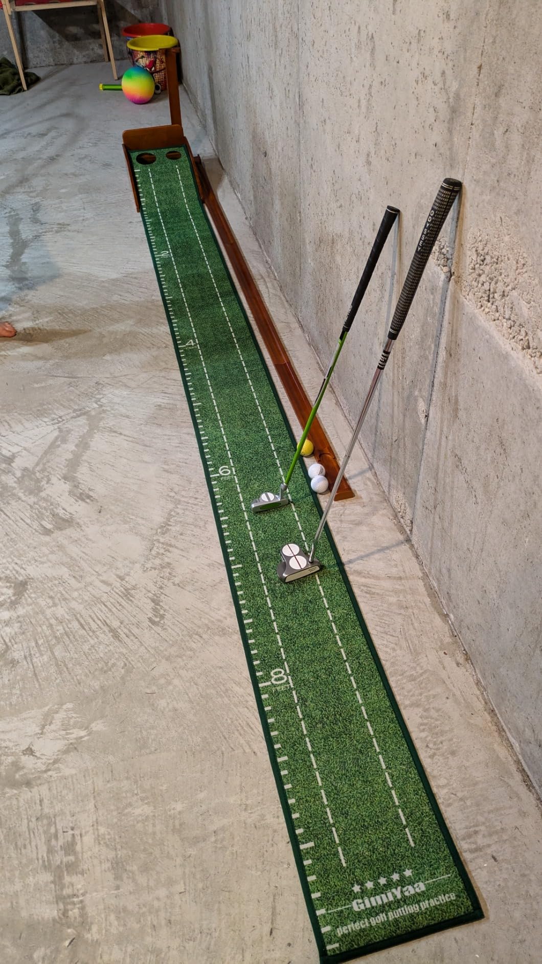 GimYaa Golf Putting mat Green Indoor and Outdoor with Auto Ball Return, Crystal Velvet Mat customer photo 1